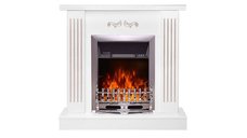 Semineu electric Smile alb & Galileo silver, Art Flame, 905x940x265 mm, 2000W