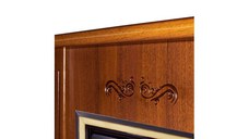 Semineu electric Smile nuc & Galileo silver, Art Flame, 905x940x265 mm, 2000W