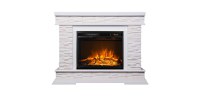 Semineu electric Stone alb & Lorance color, Art Flame, 880x1180x305 mm, 1500W - 2