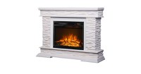 Semineu electric Stone alb & Lorance color, Art Flame, 880x1180x305 mm, 1500W - 3