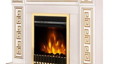 Semineu Electric Versailles Gold & Gala Gold, Art Flame, 2000W, 1020x1100x300 mm