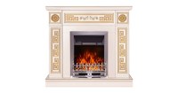 Semineu electric Versailles gold & Galileo silver, Art Flame, 1020x1100x300 mm, 2000W - 2