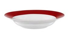 Serviciu de masa, 18 piese, 6 persoane, portelan, AMBITION Aura Red