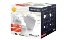 Serviciu servire ceai sau cafea, 17 piese, 6 persoane, portelan, AMBITION Monaco
