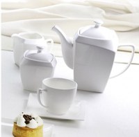 Serviciu servire ceai sau cafea, 17 piese, 6 persoane, portelan, AMBITION Monaco - 2