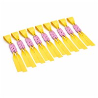 Set 10 benzi de schimb pentru prastie, DEPOX®, cauciuc plat premium, galben,0.5 mm - 1