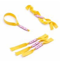 Set 10 benzi de schimb pentru prastie, DEPOX®, cauciuc plat premium, galben,0.5 mm - 3