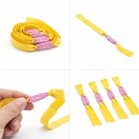 Set 10 benzi de schimb pentru prastie, DEPOX®, cauciuc plat premium, galben,0.5 mm - 2