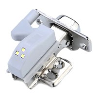 Set 10 lampi led pentru balamale dulap, Gonga® Gri - 1