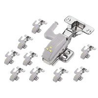 Set 10 lampi led pentru balamale dulap, Gonga® Gri - 2
