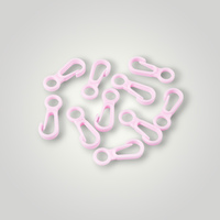 Set 10 mini carabine din plastic 12 x 32 mm Roz deschis - 5