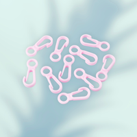 Set 10 mini carabine din plastic 12 x 32 mm Roz deschis - 6