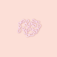 Set 10 mini carabine din plastic 12 x 32 mm Roz deschis - 4