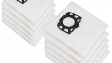 Set 10 saci textili premium, NewEvo® , pentru aspiratoare Karcher seria, WD4 WD5 WD6 KWD6 SE5 SE 5.100 SE 6.100