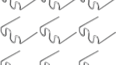 Set 100 Capse Pentru Pistol de Lipit, Reparat si Sudat Plastic, Cleme Model Tip S, 0.8mm, argintiu perlat