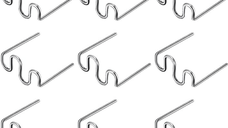 Set 100 Capse Pentru Pistol de Lipit, Reparat si Sudat Plastic, Cleme Model Tip S, 0.8mm, argintiu perlat