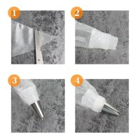 Set 100 de posuri, plastic, 24 cm, 299COF - 2