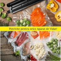 Set 100x Pungi Vidat Alimente MRG M1119, 30x20 cm, Universale, fara BPA - 6