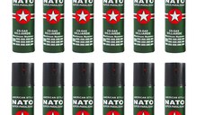 Set 12 sprayuri autoaparare NATO, propulsie jet, 60 ml