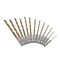 Set 13 burghie, otel, 1.5-6.5 mm prindere hexagonala - 1