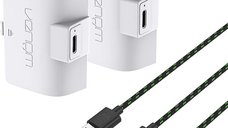 Set 2 baterii Xbox Series S&X, Venom, alb