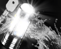 Set 2 becuri auto LED H1 cu lupa 60W 27 SMD 12V 6000K 7000lm - 6