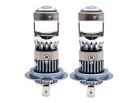 Set 2 Becuri H7 LED cu Lupa, SUPER CSP, Putere 150W si 27.000 Lumeni, CANBUS Cu cipuri CSP 7035, 6000K Alb Rece - 8