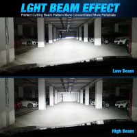 Set 2 Becuri H7 LED cu Lupa, SUPER CSP, Putere 150W si 27.000 Lumeni, CANBUS Cu cipuri CSP 7035, 6000K Alb Rece - 2