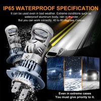 Set 2 Becuri H7 LED cu Lupa, SUPER CSP, Putere 150W si 27.000 Lumeni, CANBUS Cu cipuri CSP 7035, 6000K Alb Rece - 13