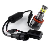 Set 2 Becuri Led Marker H8 Angel Eyes 120W BMW E60 E61, X5 E70, E90 E91 E92 E93 E87, X6 E71 E81 E82 E88 E98 LCI 6000K - 1