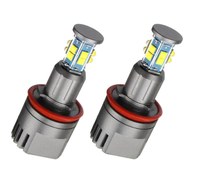 Set 2 Becuri Led Marker H8 Angel Eyes 120W BMW E60 E61, X5 E70, E90 E91 E92 E93 E87, X6 E71 E81 E82 E88 E98 LCI 6000K - 5