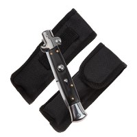 Set 2 briceaguri automate vanatoare IdeallStore®, Italian Blade, Stiletto, otel inoxidabil, negru - 3