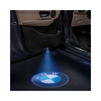 Set 2 Bucati Emblema Logo LED Portiera dedicata Marca Auto BMW - 5