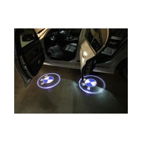 Set 2 Bucati Emblema Logo LED Portiera dedicata Marca Auto BMW - 2