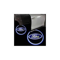 Set 2 Bucati Emblema Logo LED Portiera dedicata Marca Auto FORD - 9