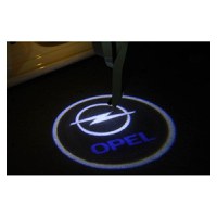 Set 2 Bucati Emblema Logo LED Portiera dedicata Marca Auto OPEL - 1
