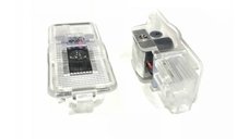 Set 2 Bucati Emblema Logo LED Portiera dedicata Marca Auto PEUGEOT