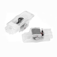 Set 2 Bucati Emblema Logo LED Portiera dedicata Marca Auto PEUGEOT - 4