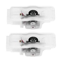 Set 2 Bucati Emblema Logo LED Portiera dedicata Marca Auto PEUGEOT - 5