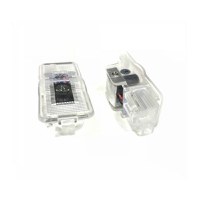 Set 2 Bucati Emblema Logo LED Portiera dedicata Marca Auto PEUGEOT - 1