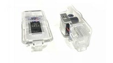 Set 2 Bucati Emblema Logo LED Portiera dedicata Marca Auto PEUGEOT