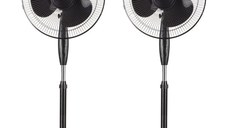 Set 2 bucati Ventilator ZLN-3262, Negru Putere 40W, Diametru 40 cm,
