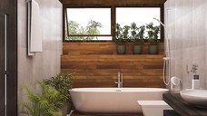 Set 2 covorase baie – cu membrana antiderapanta, 100% fibre sintetice, rosu, 50×40 cm, 50×80 cm, Sandy Ros