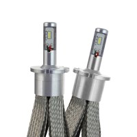 Set 2 LED-Uri Auto Techstar® 8C D4, 80w, 8000 Lumeni, 6500K, AUTO, 12-24 Volti, COB, Radiator Aluminiu Si Cupru - 1