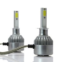 Set 2 LED-Uri Auto Techstar® C6, H1, 36w, 3800 Lumeni, 6500K, AUTO, 12-24 Volti, COB - 1