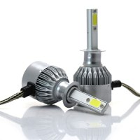 Set 2 LED-Uri Auto Techstar® C6, H1, 36w, 3800 Lumeni, 6500K, AUTO, 12-24 Volti, COB - 6
