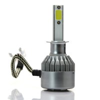 Set 2 LED-Uri Auto Techstar® C6, H1, 36w, 3800 Lumeni, 6500K, AUTO, 12-24 Volti, COB - 8