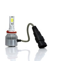 Set 2 LED-uri Auto Techstar® C6, H11/H8/H9, 36w, 3800 Lumeni, 6500K, AUTO, 12-24 Volti, COB - 5