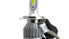 Set 2 LED-uri Auto Techstar® C6, H4, 36w, 3800 Lumeni, 6500K, AUTO, 12-24 Volti, COB