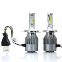 Set 2 LED-uri Auto Techstar® C6, H4, 36w, 3800 Lumeni, 6500K, AUTO, 12-24 Volti, COB - 3